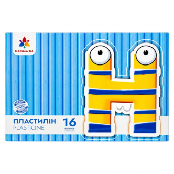 Купить Пластилин детский "GAMMA" 16 цветов, 192 г оптом